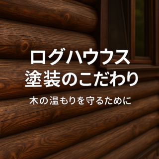 【木の温もりを守るために】ログハウス塗装のこだわりとビフォーアフター公開