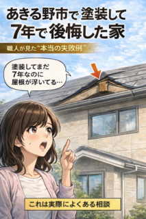 あきる野市で塗装して7年で後悔した家 職人が実際に見た「本当の失敗例」